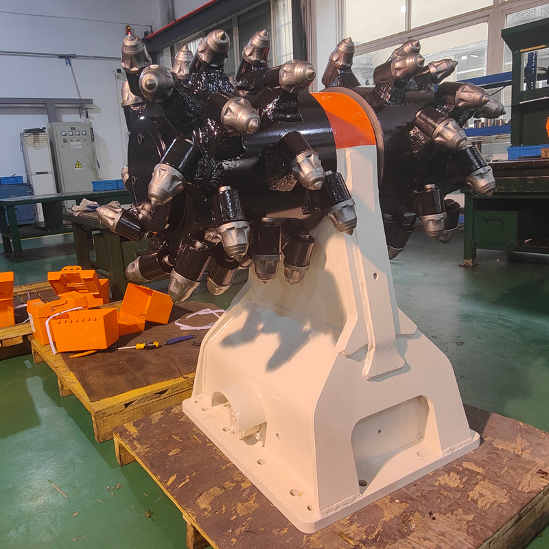 Каменная барабанная машина вращающаяся режущие барабаны для экскаватора