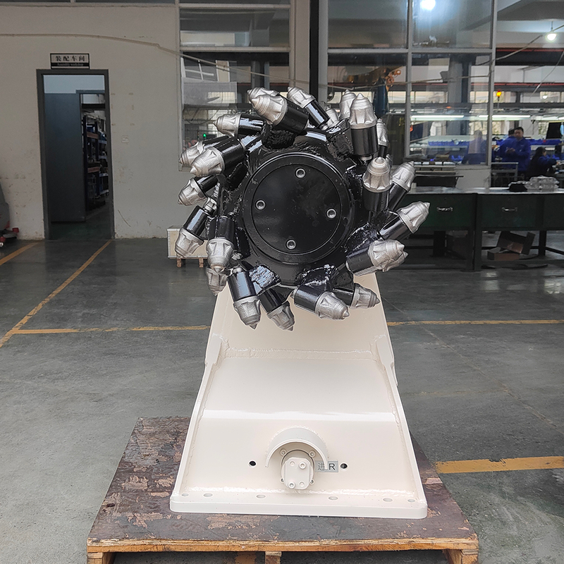 Каменная барабанная машина вращающаяся режущие барабаны для экскаватора